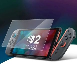 واقي شاشة زجاج مقوى لجهاز Nintendo Switch 2 - قطعتان