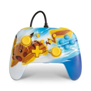 وحدة تحكم سلكية Nintendo Switch بتصميم Pikachu Charge من PowerA