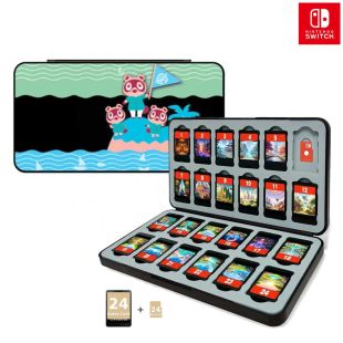 حافظة مزخرفة لبطاقات ألعاب Nintendo Switch 2 سعة 24 بطاقة