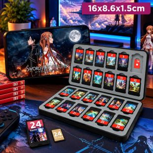 Nintendo Switch 2 Anime Game Card Case 24 Cards