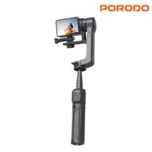 مثبت تصوير جيمبال للهواتف والكاميرات مع إضاءة قابلة للفصل من Porodo
