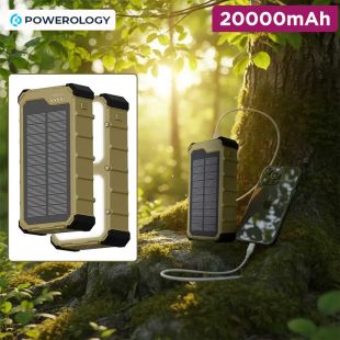 Powerology Solara 20000mAh Solar Power Bank