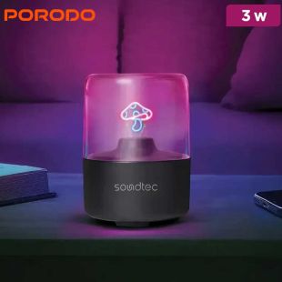 3W Mini Wireless Speaker with Ambient Light by Porodo