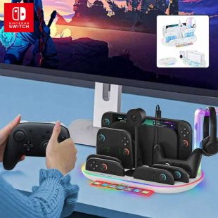 JYS All-in-One RGB Charging Station with Cooling System for Nintendo Switch 2