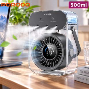 Chillo Aqua Mist Fan with 500mL Tank by Porodo