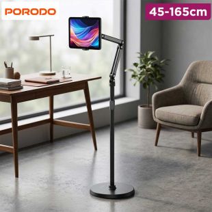 Porodo Phone and Tablet Floor Stand Adjustable 45cm - 165cm