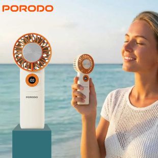 Chillo Wave Foldable Mini Fan with Cooling Plate by Porodo