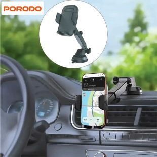 Porodo Blue Cradle Suction Car Phone Holder