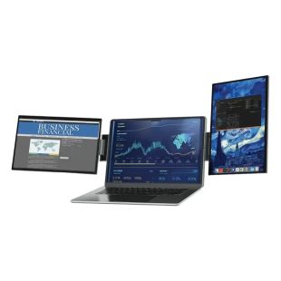 Powerology SkyFold 14-Inch Dual Display Laptop Monitor - Black