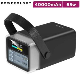Powerology Halo Beam 40000mAh Power Bank PD 65W