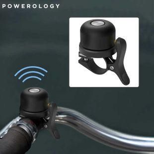 Powerology Bicycle and Scooter Bell with AirTag Mount