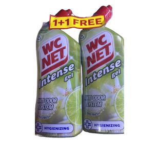 WC Net Lime Fresh Intense Toilet Cleaner Gel 750 ml (1 + 1 Free)