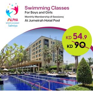 Learn to Swim with Confidence – 8 Monthly Sessions for Kids at Alpha Sports Academy - Jumaira