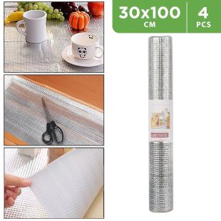 Aluminium Anti Slip Kitchen Mat 30 x 100 cm  - Pack of 4