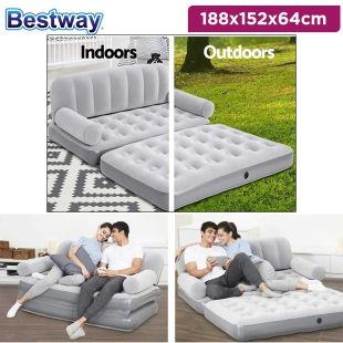 Bestway 2 in 1 Inflatable Sofa Bed with Electric Air Pump