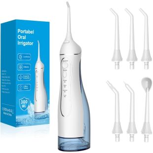 جهاز تنظيف الأسنان المائي المحمول بسعة 300 مل