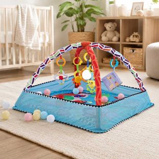 Baby Play Gym Activity Mat with Balls and Toys