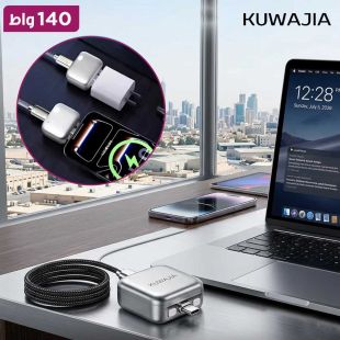 وصلة حماية ذكية وفصل تلقائي للشحن بمنفذ Type-C بقوة 140 واط من KUWAJIA
