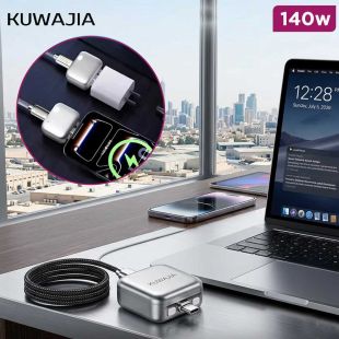Type-C Smart Protection and Auto Disconnect Adapter 140W by KUWAJIA