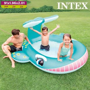 مسبح القابل للنفخ على شكل حوت من INTEX