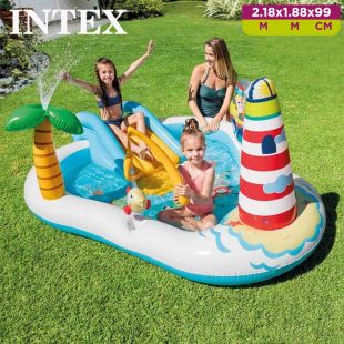 INTEX Inflatable Fishing Fun Play Center 2.18 M x 1.88 M x 99cm