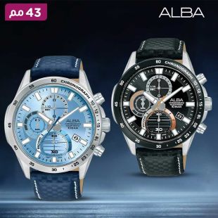 ساعة Active جلد للرجال 43مم من Alba