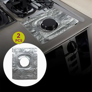 Reusable Non‑Stick Heat‑Resistant Gas Stove Burner Cover 2 Pcs