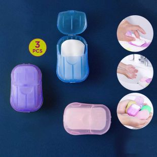 Portable Disposable Paper Soap Sheets 3Pcs
