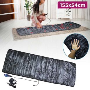 Full-Body Electric Massage Bed with Remote Control 155 × 54 cm