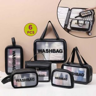 6Pcs Makeup Organizer Bag Set