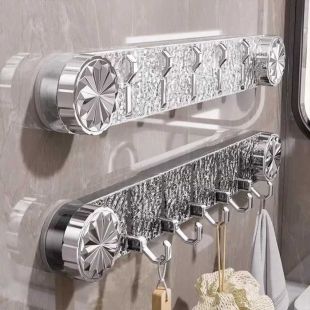 Multi-Purpose Wall Suction Hook Rack - Assorted colors 