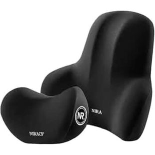 وسادة دعم الرأس و أسفل الظهر للسيارة من الميموري فوم  2 قطعة