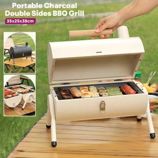 Portable Charcoal Double Sides BBQ Grill
