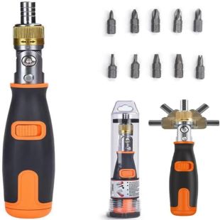 10 in 1 Multi-angle Ratchet Screwdriver Professional Tools