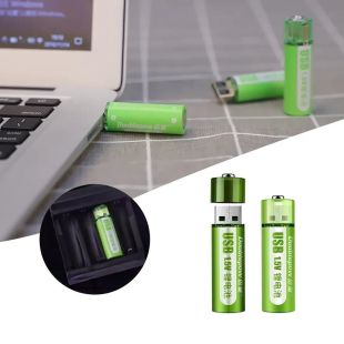AA USB Rechargeable Battery - 2 Pcs