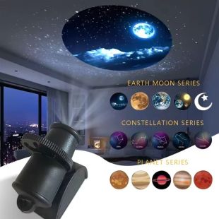 Rechargeable Projection Lamp for Stars and Planets