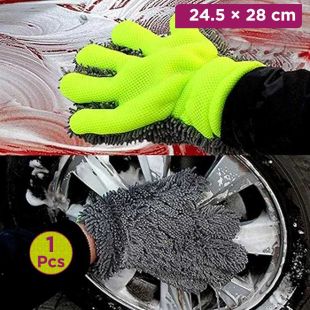 1Pcs Microfiber Car Wash Glove 