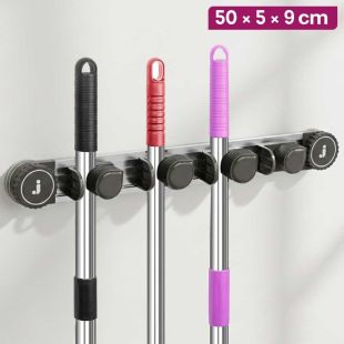 4-Slot Suction Cup Cleaning Tools Organizer