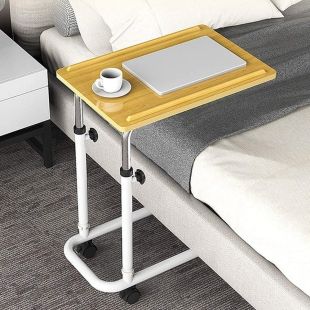 طاولة عصرية قابلة للتعديل مع عجلات 60×68×64 سم