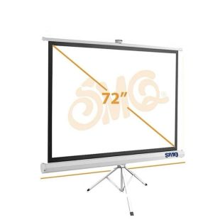 شاشة عرض بروجيكتور حجم 72 بوصة SMQ PRO ستاند ثلاثي مع حقيبة حمل
