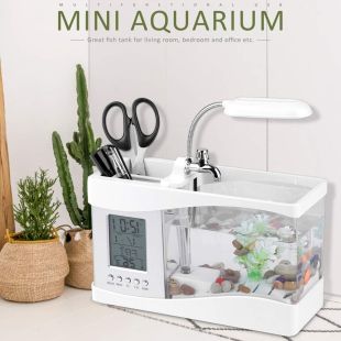 حوض أسماك صغير بإضاءة LED