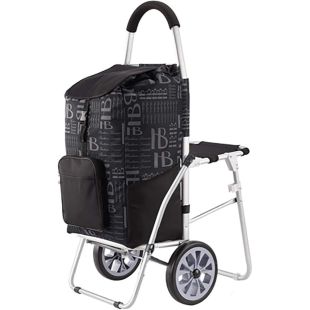 عربة تسوق قابلة للطي مع مقعد