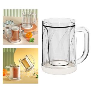 كوب مزدوج الجدران سعة 200 مل بمقبض