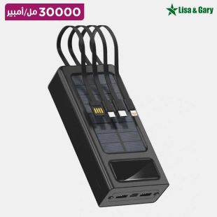 بطارية احتياطية سعة 30000 مل أمبير مع 2 منفذ USB و منفذ Type-C و منفذ Micro من Lisa Gary