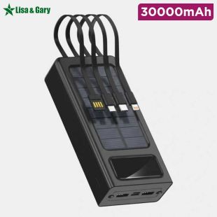 30000mAh Power Bank with 2 USB Ports and Type-C Port and Micro Port by Lisa Gary