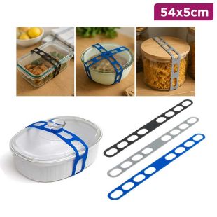 Silicone Pot Lid Securing Strap 54 × 5 cm - Assorted