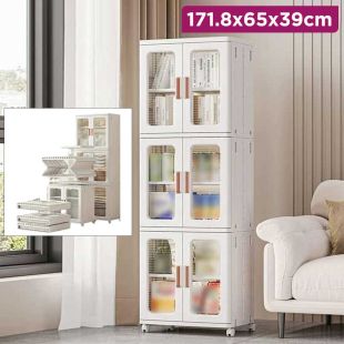 Foldable Plastic Storage Cabinet For Clothes and Toys