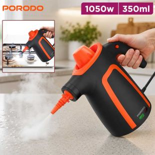 350ml Steam Cleaner with Replaceable Heads by Porodo