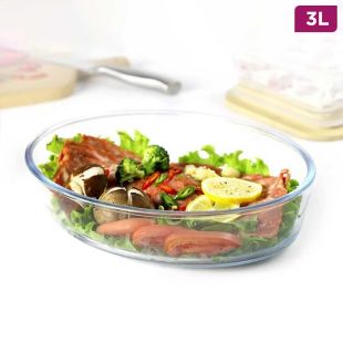 3L Glass Casserole Baking Dish