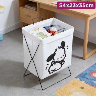 Foldable Laundry Hamper with Stand and Carry Handles 54 × 23 × 35 cm